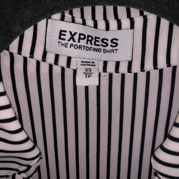 Striped button down blouse - Picture 3 of 3